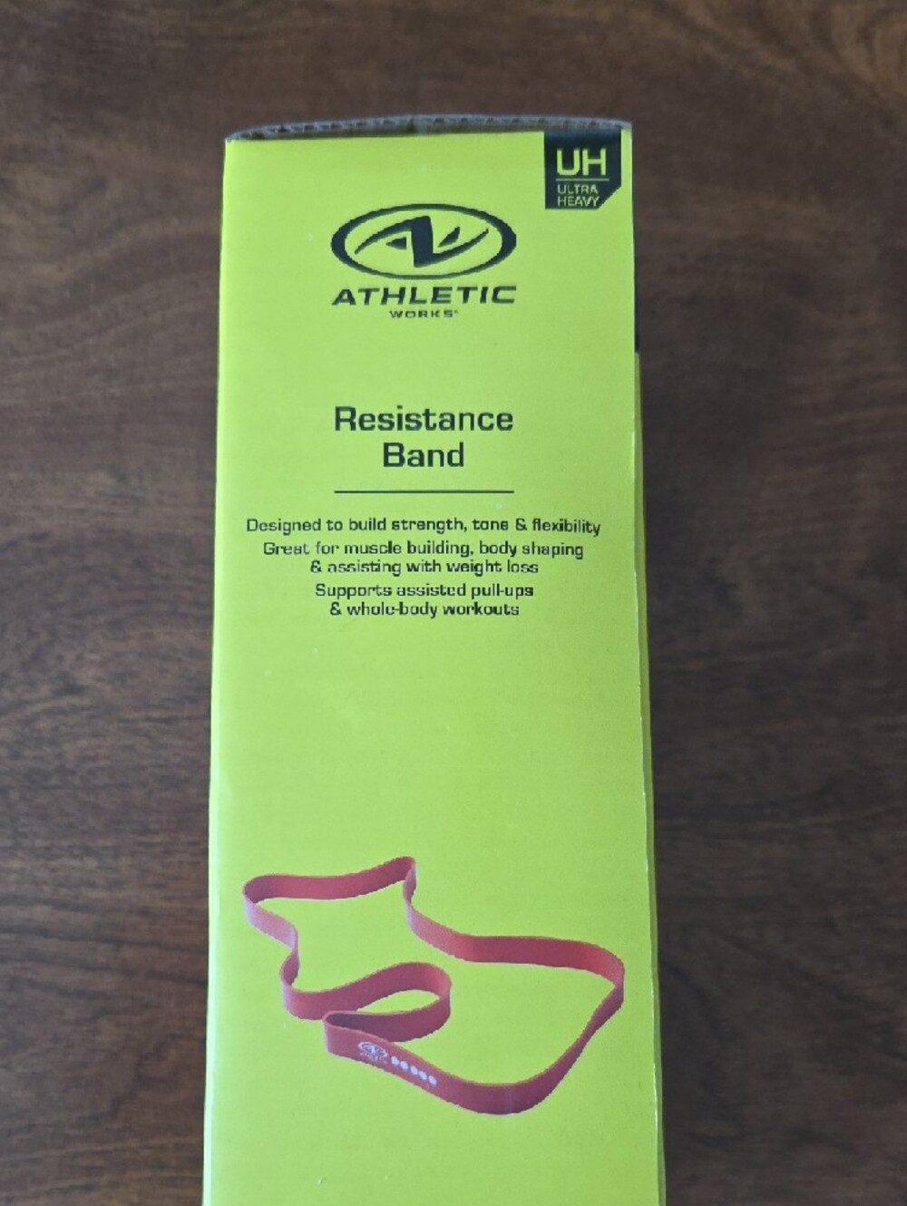 Athletic Works Red Resistance Loop Band - Ultra Heavy - Picture 3 of 6